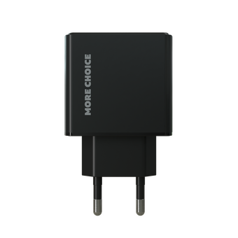  СЗУ More choice NC61a 1USB+1Type-C 3.0A PD20W+QC3.0 быстрая зарядка для Type-C Type-C Black 