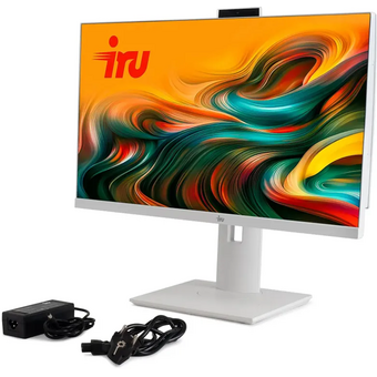  Моноблок IRU Tactio 23IW (2180456) 23.8" Full HD i5 1235U (1.3) 16Gb SSD512Gb Iris Xe без ОС GbitEth WiFi BT 65W Cam белый 1920x1080 RUS 
