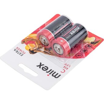  Батарейка Mirex R14/C 1,5V (23702-ER14-E2) 2 шт 