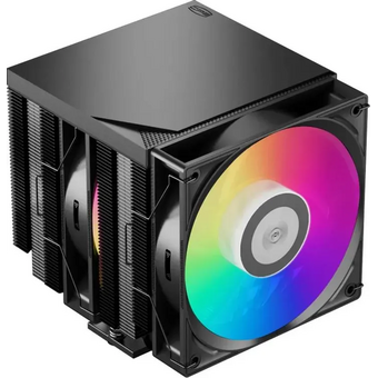 Кулер PcCooler RT720 TC ARGB BK Black (270W, 4-pin PWM, 157.5mm, Al/Cu, 7x6mm, 2x120mm, 73.32CFM, 34.9dBA, 2200RPM) 