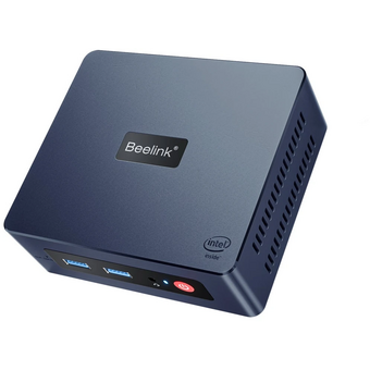  Мини ПК Beelink Mini S (BL/MINI S/N5095/8G/256G/Navy Blue) Intel Celeron N5095 Processor, 4C/4T, Intel UHD Graphics, 8GB DDR4 RAM  256GB SSD 