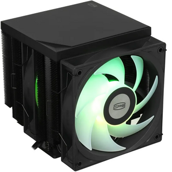  Кулер PcCooler RT720 TC ARGB BK Black (270W, 4-pin PWM, 157.5mm, Al/Cu, 7x6mm, 2x120mm, 73.32CFM, 34.9dBA, 2200RPM) 