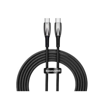  Кабель BASEUS P10373000111-00 Gem Fast Charging Data Cable USB-C to USB-C 100W 1m Cluster Black 
