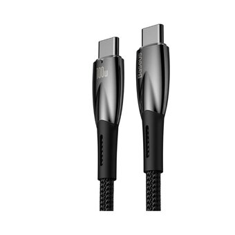  Кабель BASEUS P10373000111-00 Gem Fast Charging Data Cable USB-C to USB-C 100W 1m Cluster Black 