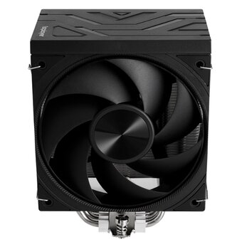  Кулер 1STPLAYER Frost Bite FB12-5 Black / 5HPx6mm, single tower, 220W TDP, 1x120mm fan, 800-2300 RPM, 70.15 CFM, 34.8 dBA 