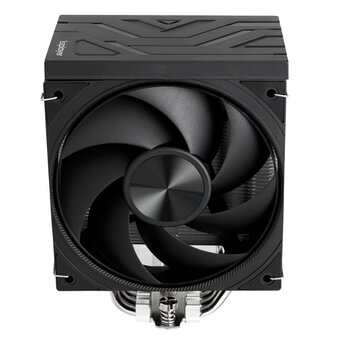  Кулер 1STPLAYER Frost Bite FB12-4 Black / 4HPx6mm, single tower, 210W TDP, 1x120mm fan, 800-2300 RPM, 70.15 CFM, 34.8 dBA 