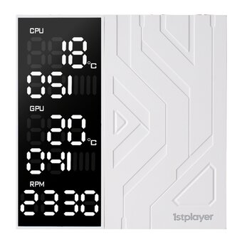  Кулер 1STPLAYER Frost Bite FB12DS-6 White / 6HPx6mm, dual tower, 250W TDP, 2x120mm fans, 800-2300 RPM, 70.15 CFM, 34.8 dBA 