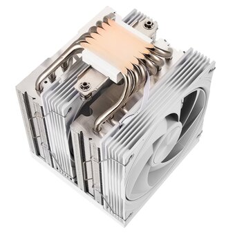  Кулер 1STPLAYER Frost Bite FB12DS-6 White / 6HPx6mm, dual tower, 250W TDP, 2x120mm fans, 800-2300 RPM, 70.15 CFM, 34.8 dBA 