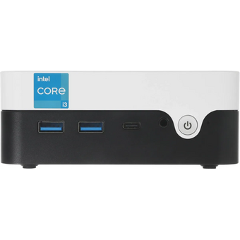  Неттоп Chuwi LarkBox X (2146778) i3 1220P (1.5) 8Gb SSD256Gb UHDG Windows 11 Pro 2xGbitEth WiFi BT 65W черный/белый 