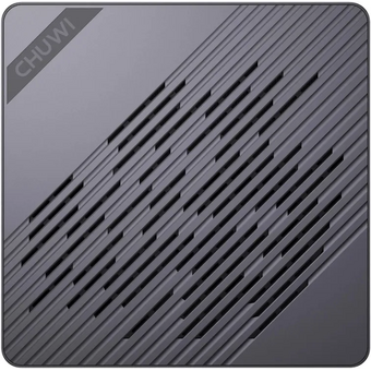  ПК Мини Chuwi AuBox (2121488) Ryzen AI 9 365 (2) 32Gb SSD1Tb Radeon 880M Windows 11 Pro 2x2.5GbitEth WiFi BT 120W серебристый/черный 