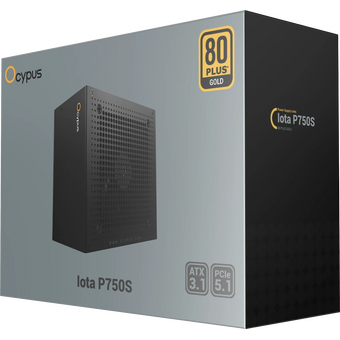  Блок питания Ocypus Iota P750S (P750S-GF), 750W, APFC, 80+ Gold, ATX 3.1, Fully Modular, 120mm Fan, Taiwan capacitors 