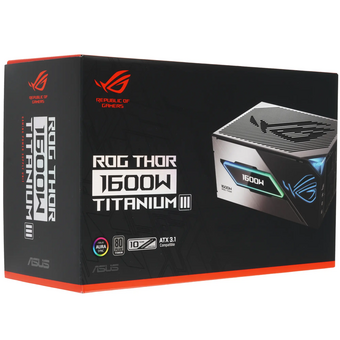  Блок питания ASUS Rog-Thor-1600T3-Gaming (90YE00V1-B0NA00)/PSU, CE+UK 