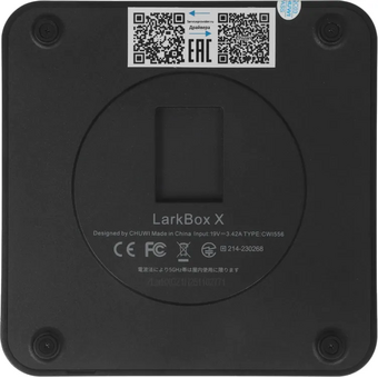  Неттоп Chuwi LarkBox X (2146778) i3 1220P (1.5) 8Gb SSD256Gb UHDG Windows 11 Pro 2xGbitEth WiFi BT 65W черный/белый 