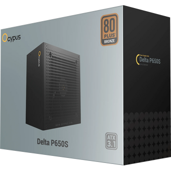  Блок питания Ocypus Delta P650S (P650S-BF), 650W, APFC, 80+ Bronze, ATX 3.1, 120mm Fan 