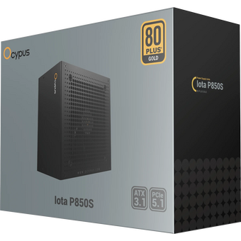  Блок питания Ocypus Iota P850S (P850S-GF), 850W, APFC, 80+ Gold, ATX 3.1, Fully Modular, 120mm Fan, Taiwan capacitors 