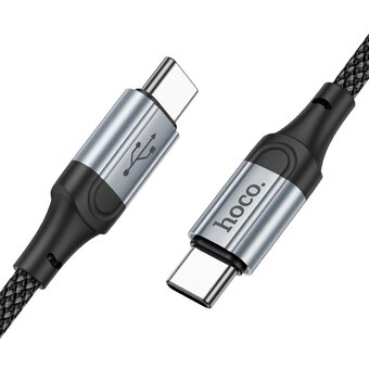 Кабель HOCO X102 Fresh Type-C-Type-C 1.0м, 3,0А, 60Вт чёрный 
