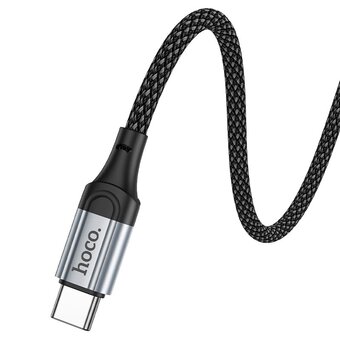  Кабель HOCO X102 Fresh Type-C-Type-C 1.0м, 3,0А, 60Вт чёрный 