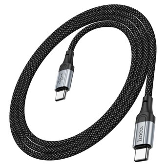  Кабель HOCO X102 Fresh Type-C-Type-C 1.0м, 3,0А, 60Вт чёрный 