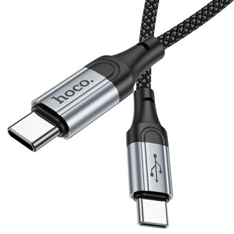  Кабель HOCO X102 Fresh Type-C-Type-C 1.0м, 3,0А, 60Вт чёрный 