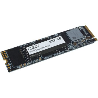  SSD CBR SSD-512GB-M.2-BS24b-AIO, 512 GB, M.2 2280, PCIe 3.0 x4, NVMe 1.3, 3D TLC NAND Сборка AiO 