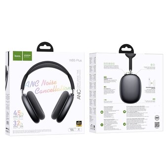  Наушники полноразмерные bluetooth HOCO W65 Plus Happy ANC серебряный 