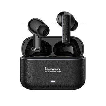  Наушники bluetooth HOCO EQ35 Rhyme true wireless ANC+ENC six microphones noise reduction чёрный 