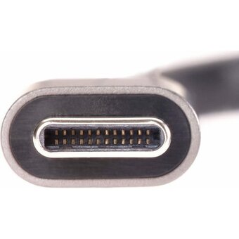  Кабель-переходник TELECOM TC409M Type-C(M)-USB 3.0 Af, OTG, 1,5A, 5,0Gbps, 0,2m Alum grey 