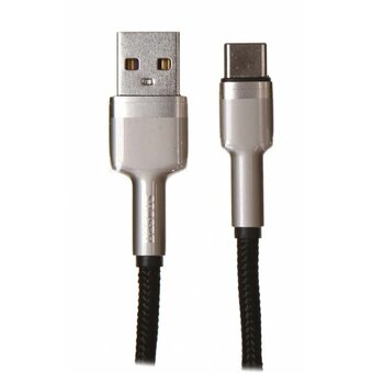  Кабель Baseus CAKF000001 USB-Type-C Cafule Series Metal Data Cable 0.25см 66W черный 