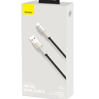  Кабель Baseus CAKF000001 USB-Type-C Cafule Series Metal Data Cable 0.25см 66W черный 