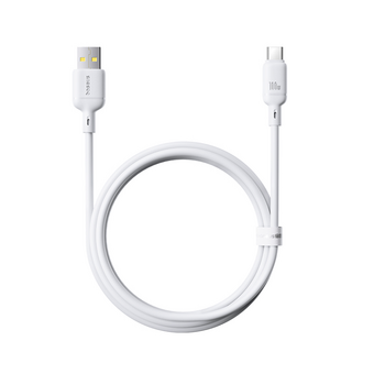  Кабель Baseus P10377703213-00 USB-Type-C Silky Series 100W 1м белый 