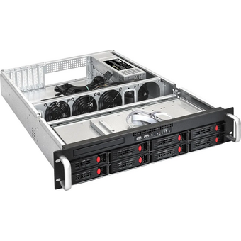  Корпус EXEGATE Pro (ex292414rus), 2U, 2 x 800 Вт, черный 