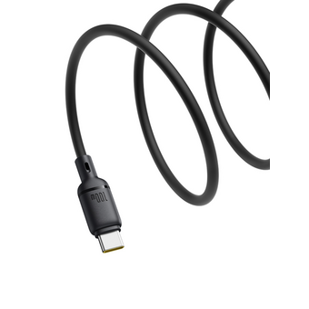  Кабель Baseus P10377703113-00 USB-Type-C Silky Series 100W 1м черный 