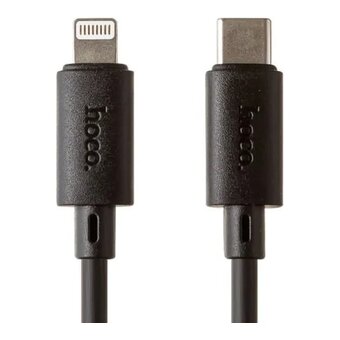  Кабель HOCO X88 Gratified Lightning 8-pin USB-C 3А, PD20W, 1м, PVC черный 