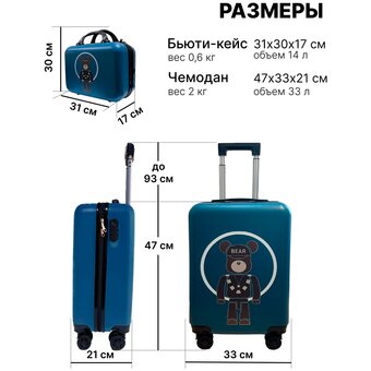  Дорожный комплект LATS 775 Медведь синий 