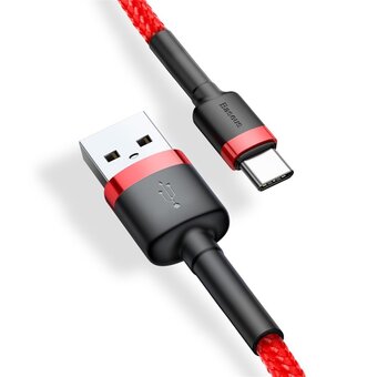  Кабель Baseus CATKLF-B09 USB-Type-C Cafule 3A 1м красный 