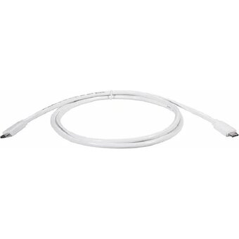  Кабель TELECOM TUS719W-1.2M USB3.2 Type-C(M)-Type-C(M) 4K, High-Speed Data 10Gbps, 60W, 1.2 метра белый 