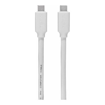  Кабель TELECOM TUS719W-1.2M USB3.2 Type-C(M)-Type-C(M) 4K, High-Speed Data 10Gbps, 60W, 1.2 метра белый 