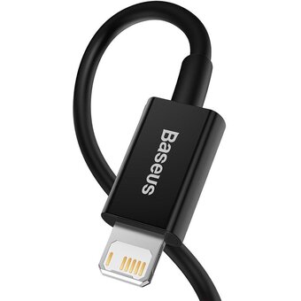  Кабель Baseus CALYS-A01 USB-Lightning Superior series 2.4A 1м черный 