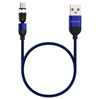  Кабель Maxvi MCm-02T blue USB-A-Type-C, 2A 