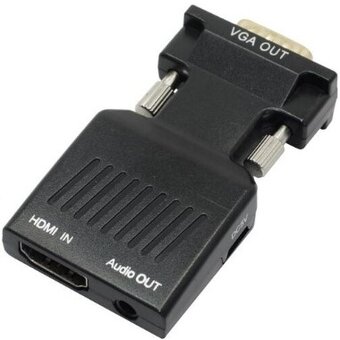  Переходник VCOM CA336A HDMI(F)-VGA(M)+audio,1080*60Hz 