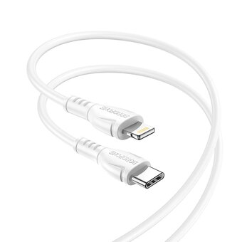  Дата-кабель BOROFONE BX51 Triumph 8 pin-Type-C 1м белый 