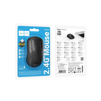  Мышь HOCO GM42 Platino 2.4G wireless mouse черный 