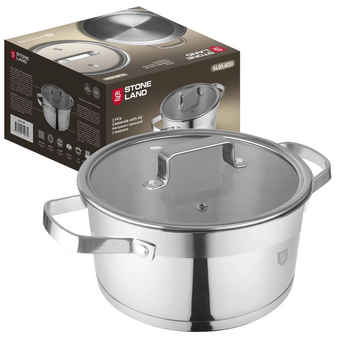  Кастрюля StoneLand SL01-020 нерж 