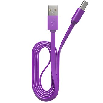  Кабель Maxvi MC-02LF purple USB-A-Type-C, 2A 