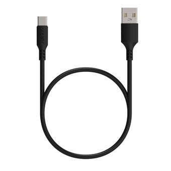  Кабель Maxvi MC-A02 black USB-A-Type-C, 2А 