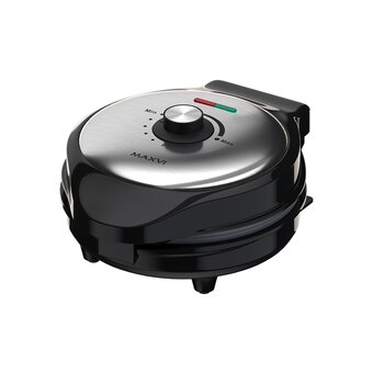  Вафельница Maxvi SM753S серебристо-черный 