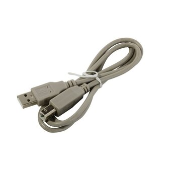  Кабель интерфейсный 5bites UC5010-010C USB 2.0 Am-Bm, серый, 1м 