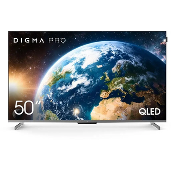  Телевизор Digma Pro 50" QLED 50D Google TV Frameless черный/черный 