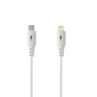  Дата-кабель FaisON K-107 Pull 8pin-Type-C 1.0м, 3.0A белый 