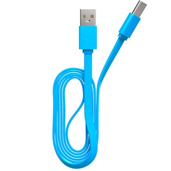  Кабель Maxvi MC-02LF blue USB-A-Type-C, 2A 